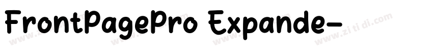 FrontPagePro Expande字体转换